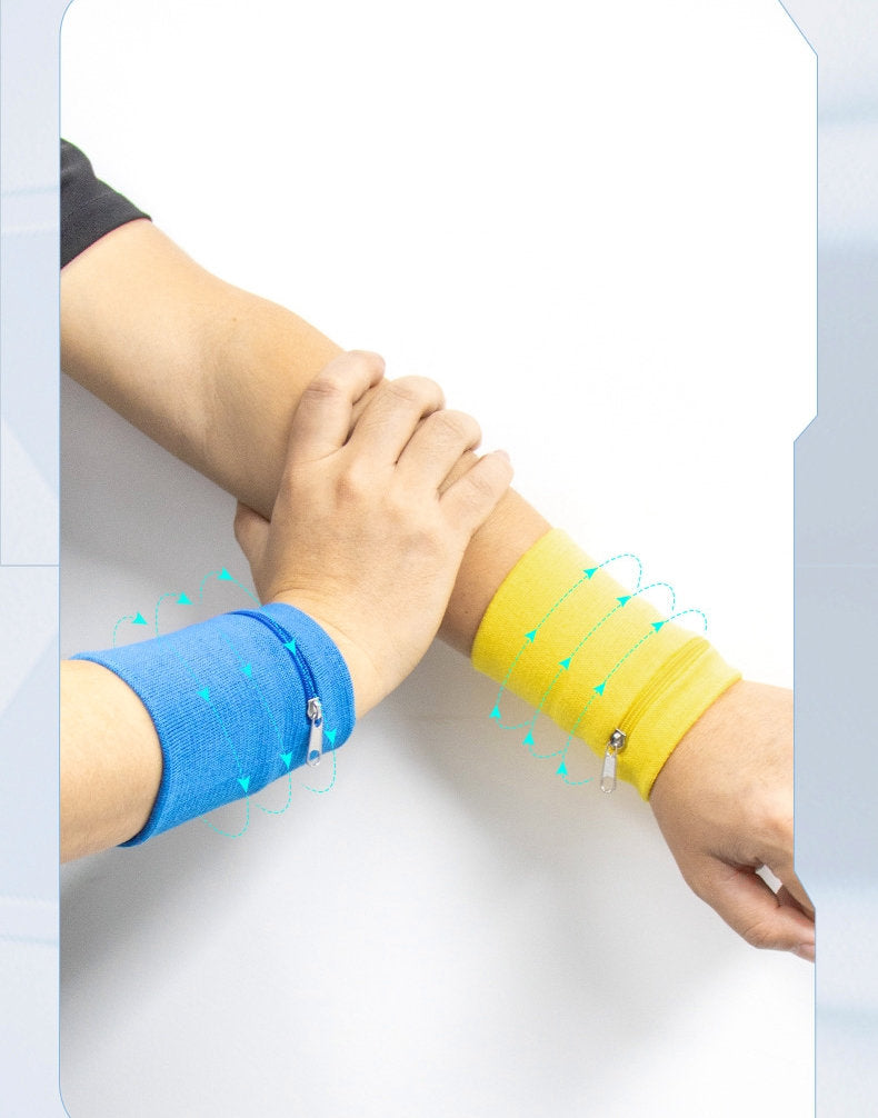 Volleyball Wrist Support with Zipper – Blue image 3